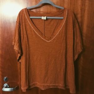 Free People Oversized Boyfriend Shirt